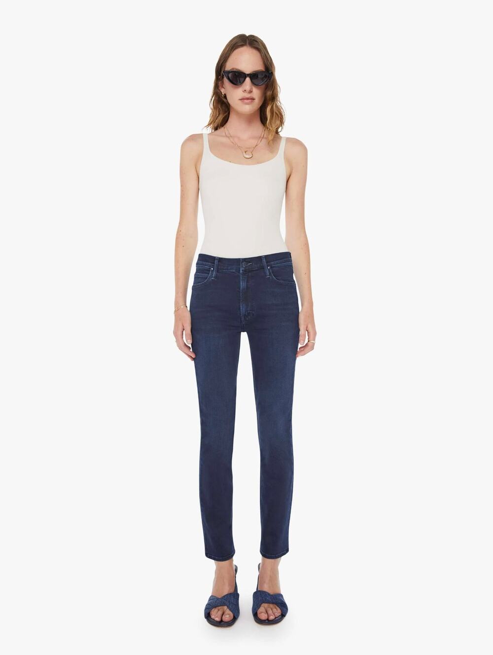 Mother The Mid Rise Dazzler Ankle in Chip On My Shoulder Size 32 CURRENT